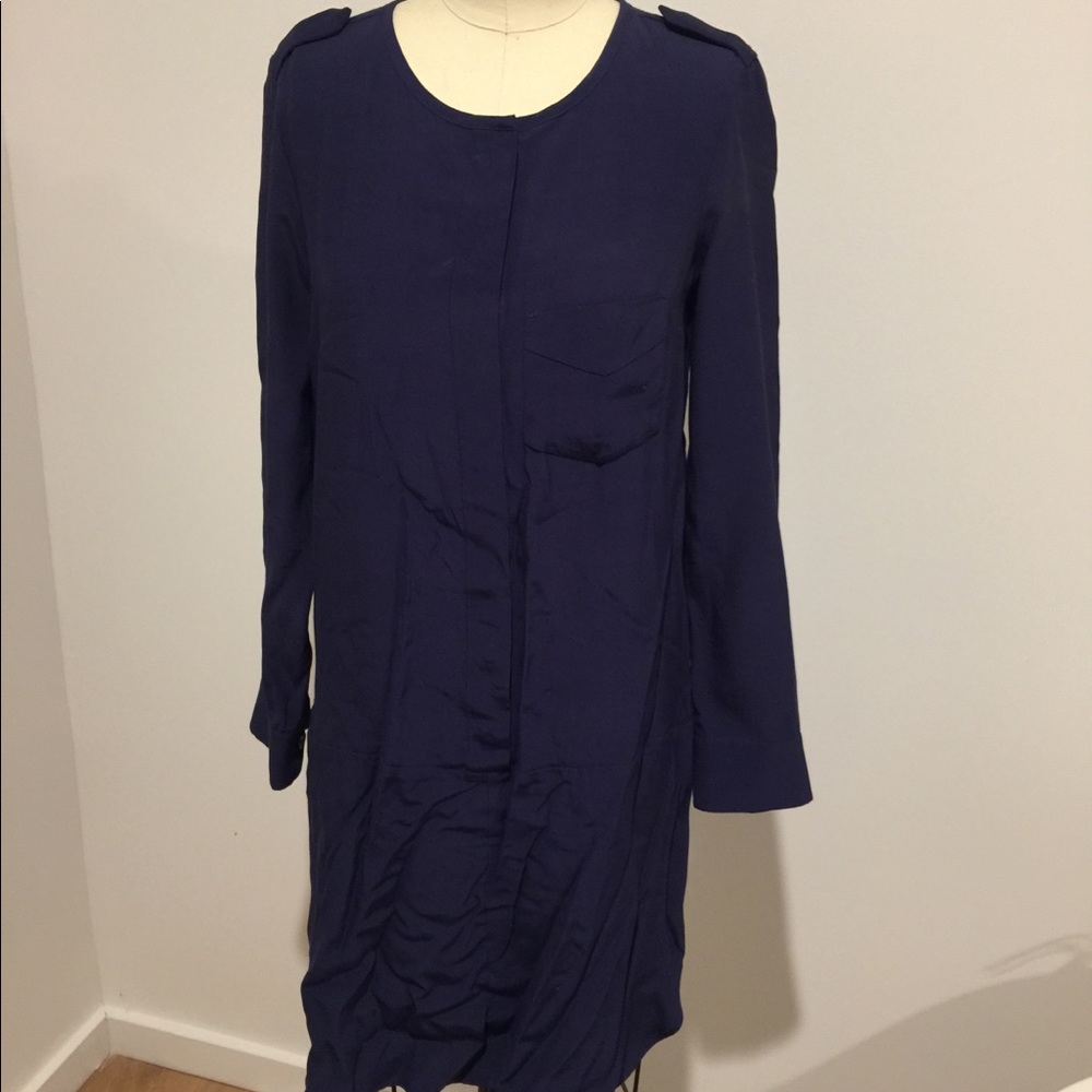 Long-sleeve Madewell shift dress